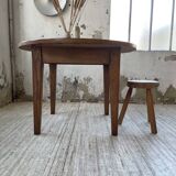 1950s round oak table