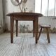 Table ronde années 50 en chêne