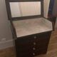 Commode de toilette de type "chemin de fer"