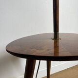 lampadaire vintage avec tablette et pied tripode