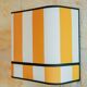 La divine – yellow deckchair striped wall light (large model).