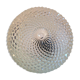 Plafonnier rond en verre pointes diamant vintage années 60-70