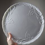 Large vintage/antique white Limoges fine porcelain pie dish