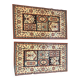 Pair of 2x Wool Ghom Oriental Berber Moroccan Rugs 100x60