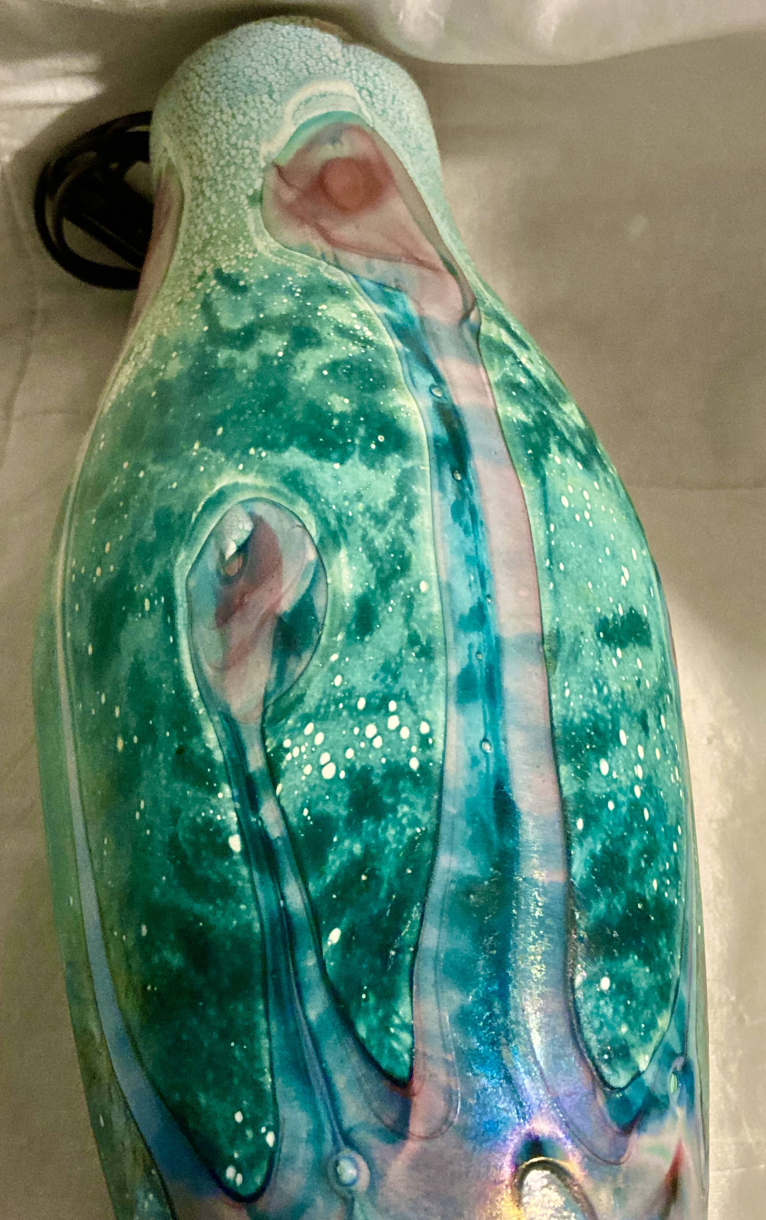 lamp or vase - glass paste - signed Gambier - dated or No. 99 - size XXL