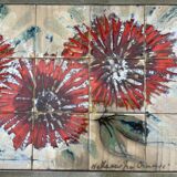 Coffee table "La grange" Vallauris vintage ceramic mosaic