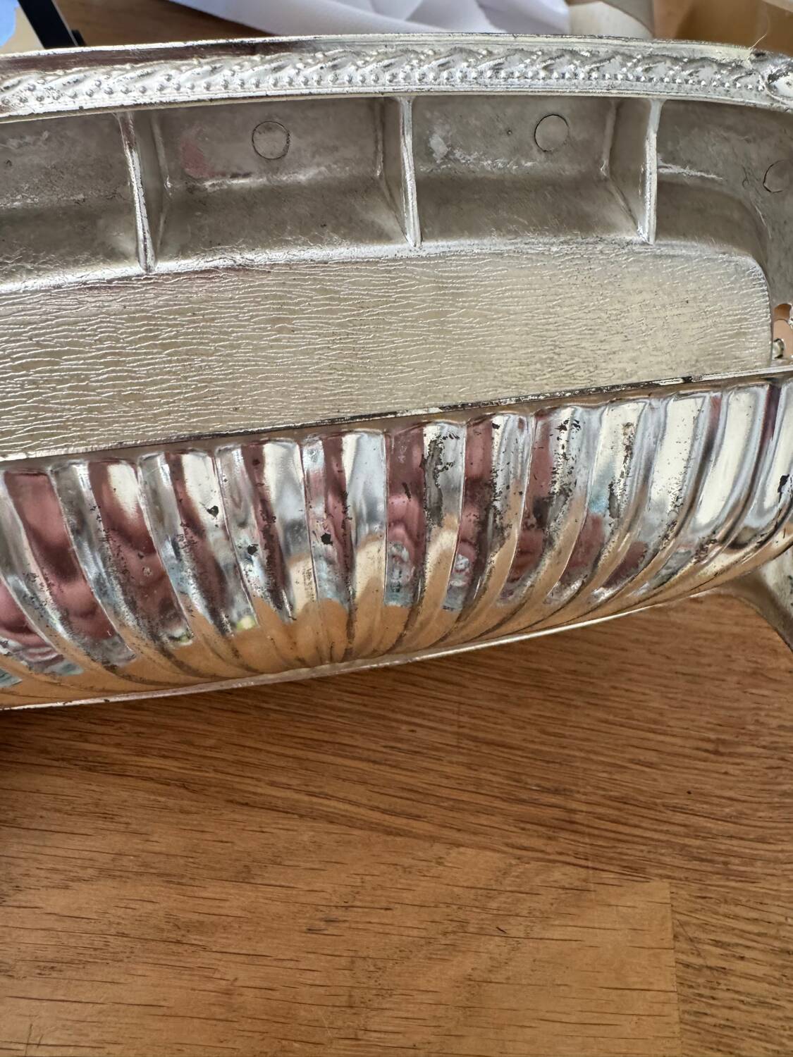 20th century silver-plated butter dish