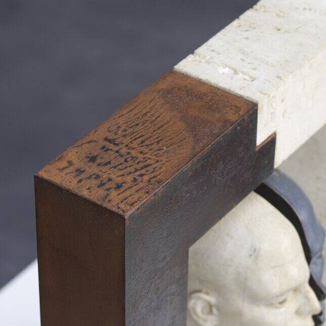 Sculpture “Two = One” by Josep Bofill, 1995