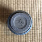 Signed vase in glazed ceramic