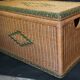 Malle en osier 92CM vintage