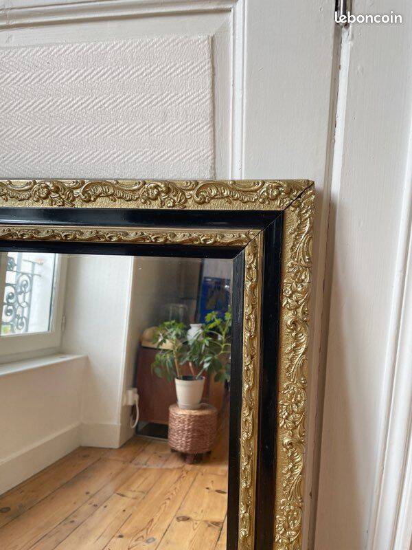Large old golden mirror