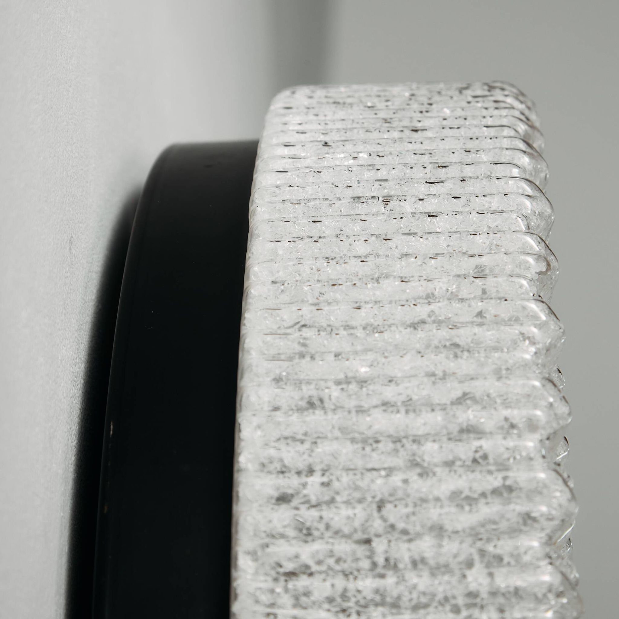 Wall light in metal and plastic