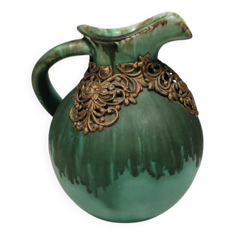 Pichet/vase en céramique, conçu par Jens Christian Jensen, Danemark, années 1930 (CJ)