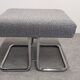 Pair of tubular Space Age stools from the 60s/70s