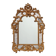 Rococo style gilt mirror with marbled glass border by Deknudt, Belgium, 197