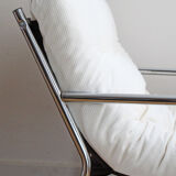 Restored vintage chair in corduroy