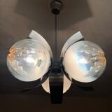 Chrome chandelier Mazzega