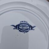Set of 8 dessert plates Flora Montereau Creil