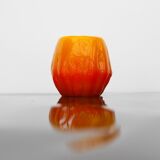 Art glass candleholder by Göte Augustsson Ruda Glasbruk