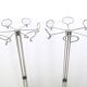 Minimalist Plated Metal Coat Rack by Valenti, Italy