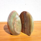Pair of Onyx stone bookends