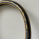 Wooden oval picture frame