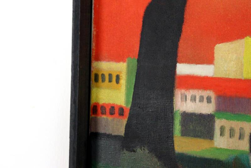 Painting 'Aftenrode' - mid century modern / 70's abstract