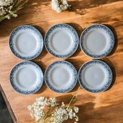 6 antique flat plates in Saint-Amand earthenware (Nord)