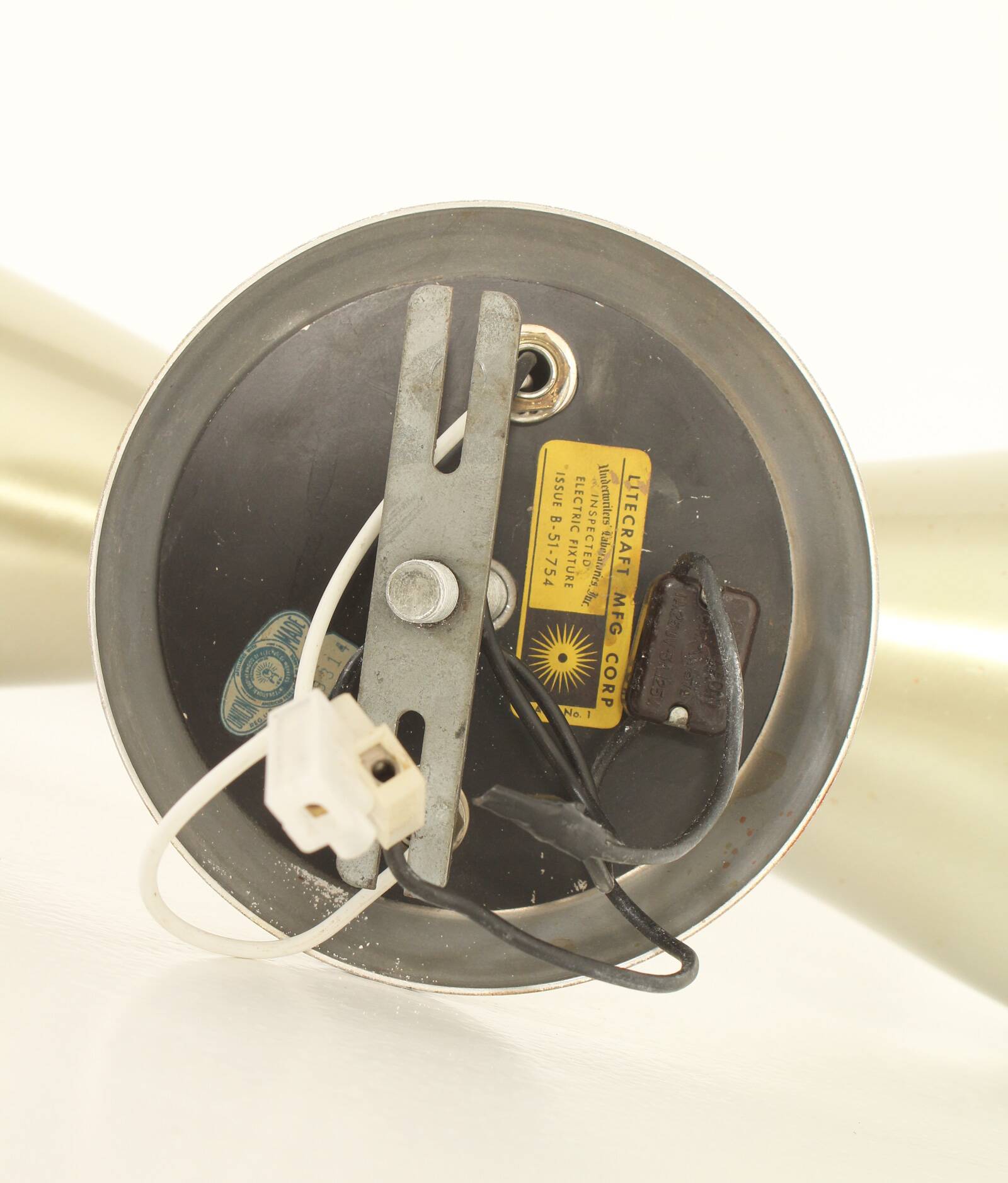 Large diabolo wall light by Litecraft, California, United States, 1950s.