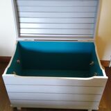 Aged patinated storage chest