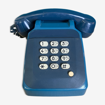 Téléphone vintage Socotel S63 bleu