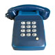 Téléphone vintage Socotel S63 bleu