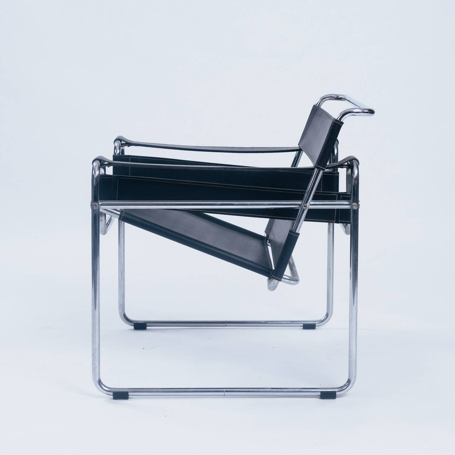 Chaise Wassily de Marcel Breuer, fabriquée en Italie, années 1970