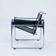 Chaise Wassily de Marcel Breuer, fabriquée en Italie, années 1970