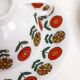 Set de 6 tasses & soucoupes porcelaine 1970'