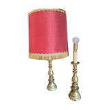 Paire de lampes laiton