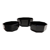 3 plats de service « Octime » Arcoroc noirs