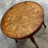 Marquetry wooden side table