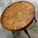 Marquetry wooden side table