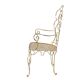 Pair of wrought iron and gilded armchairs, circa 1990