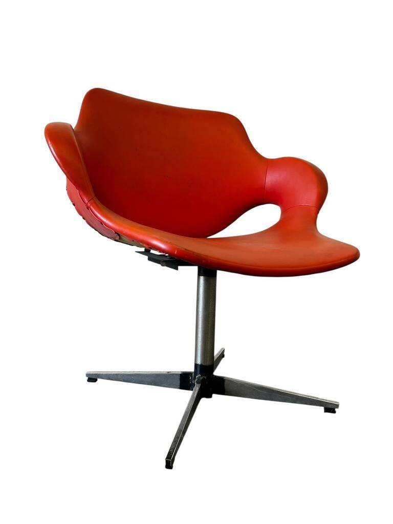 Vintage orange lounge armchair / children's chair