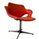 Vintage orange lounge armchair / children's chair