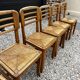 Set of 6 raw stone chairs French design