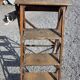 Old wooden step ladder with 6 steps