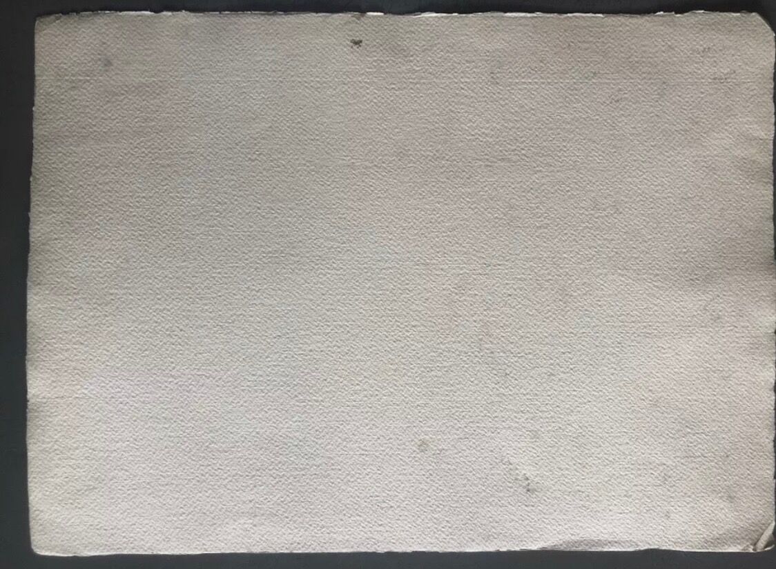 Painting watercolor painting South of France circa 1950