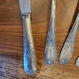 49-piece silver flatware set