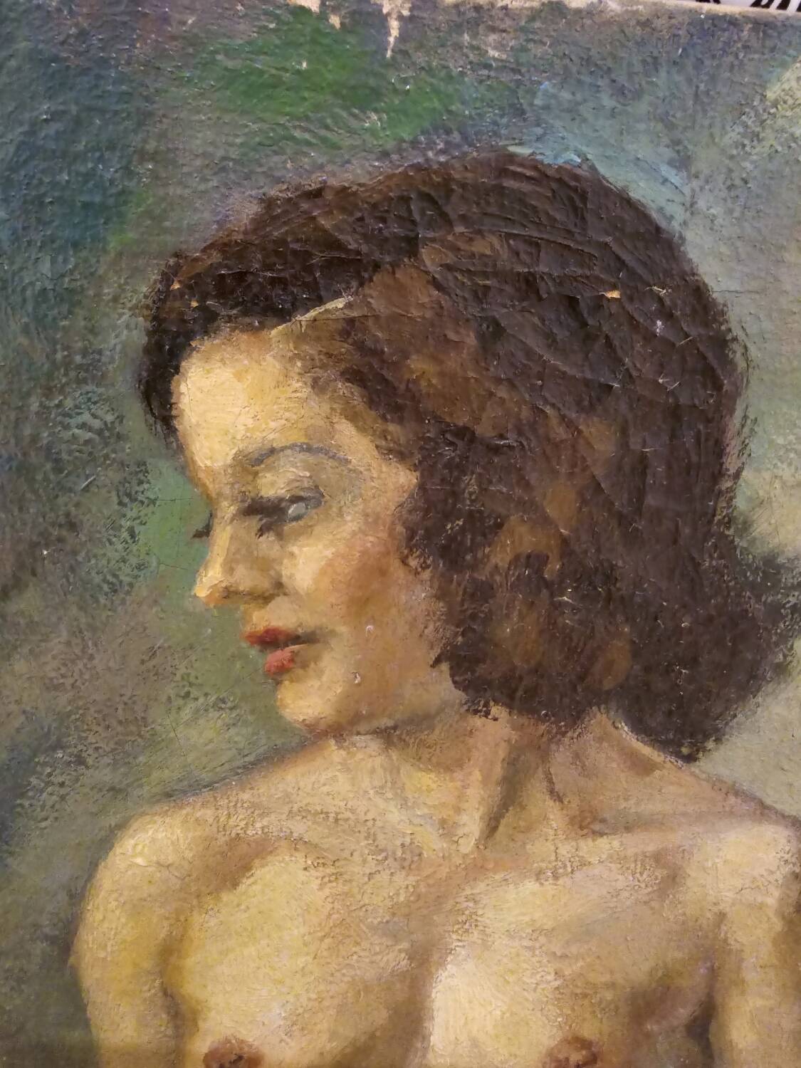 Nude oil painting