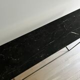 Mahaut AMPM marble and brass console