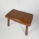 Vintage oak stump stool, 1960s