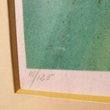 Lithograph by Hiraire signed and numbered Lake landscape